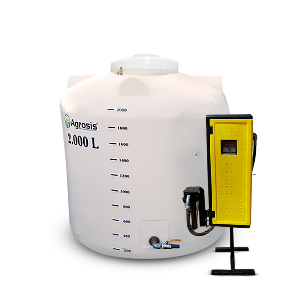 TANQUE VERTICAL PARA ÓLEO DIESEL 2000 LITROS